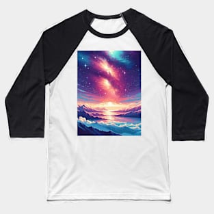 Galaxy Sky Baseball T-Shirt